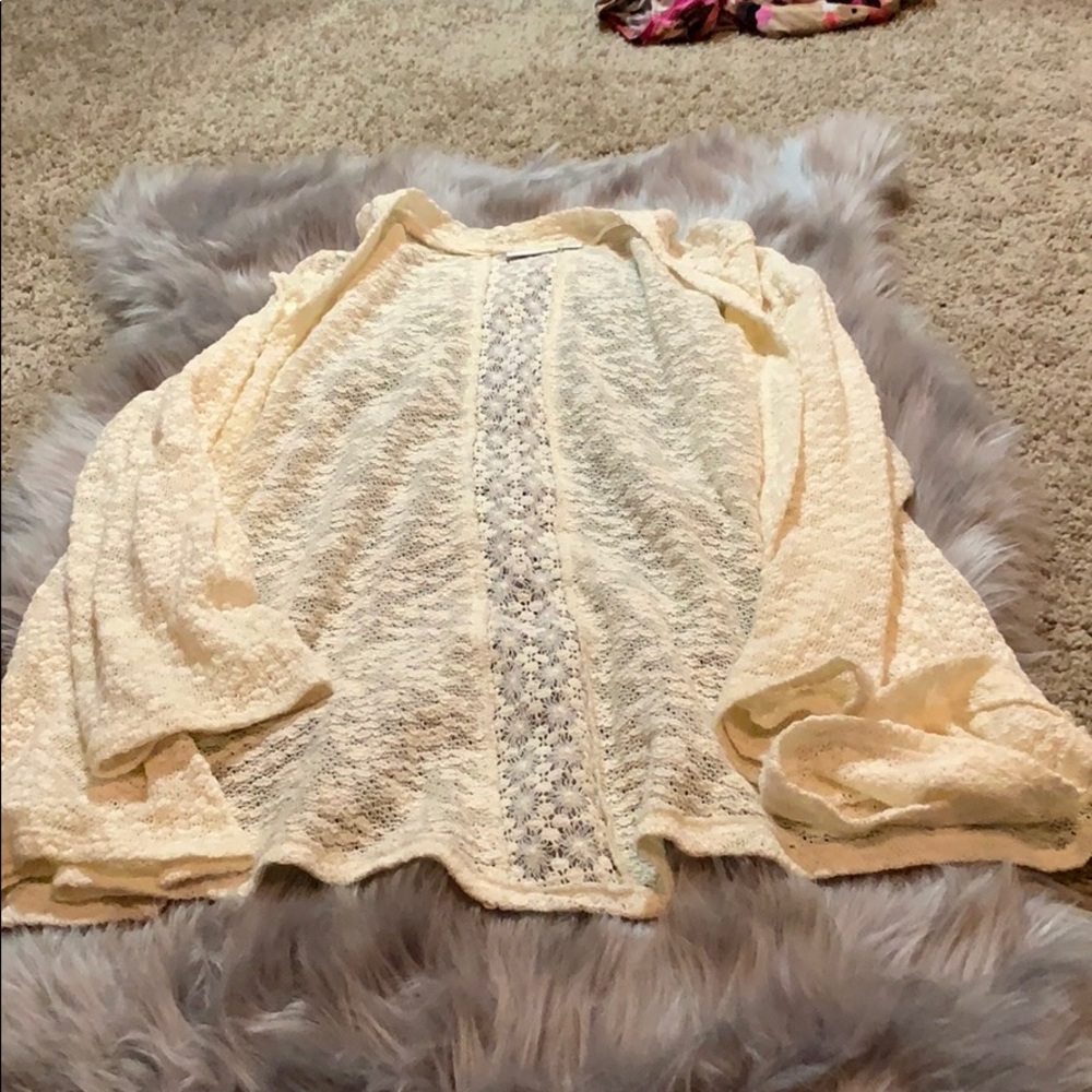 Popcorn textured cardigan